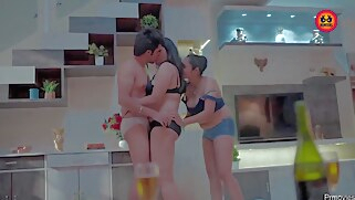 threesome brunette milf hd